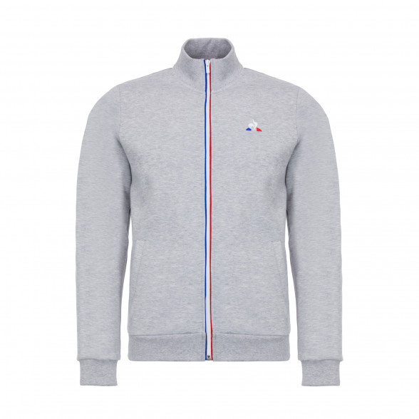 Sudadera Zip Essentiels Gris