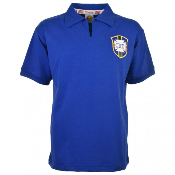 Camisola retro Brasil reserva Copa 1958 