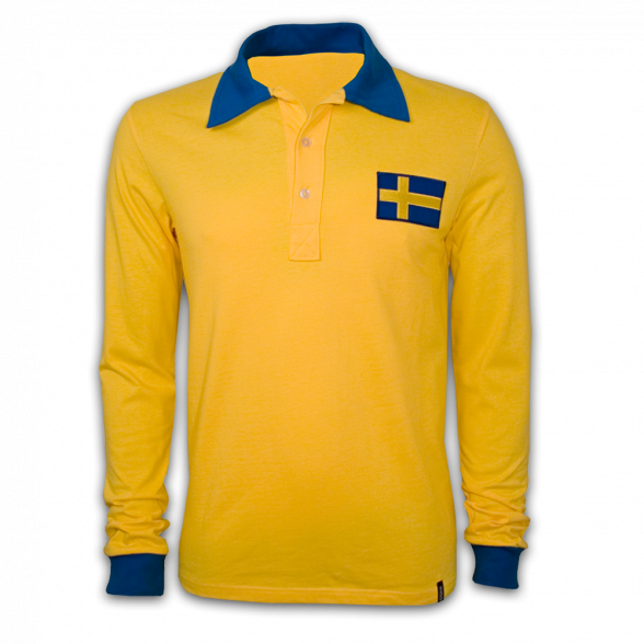 Camisola retro Suécia Copa 1958 